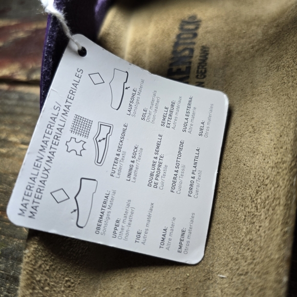 Birkenstock New w/o Box Arizona Plum Purple Birko Flor Patent Regular Size‎ 9 - Picture 7 of 9